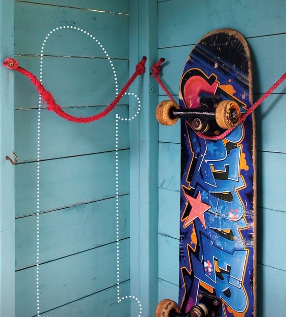 How To Hang A Skateboard On The Wall 
