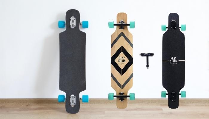 Top-Quality Playshion Drop Through Freestyle Longboard Skateboard Cruiser Review.