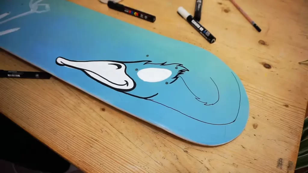 Preparing Sketch On Your Skateboard