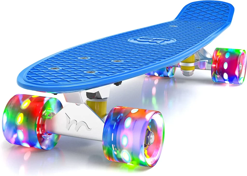 M Merkapa 22" Inch Complete Mini Cruiser Skateboard 