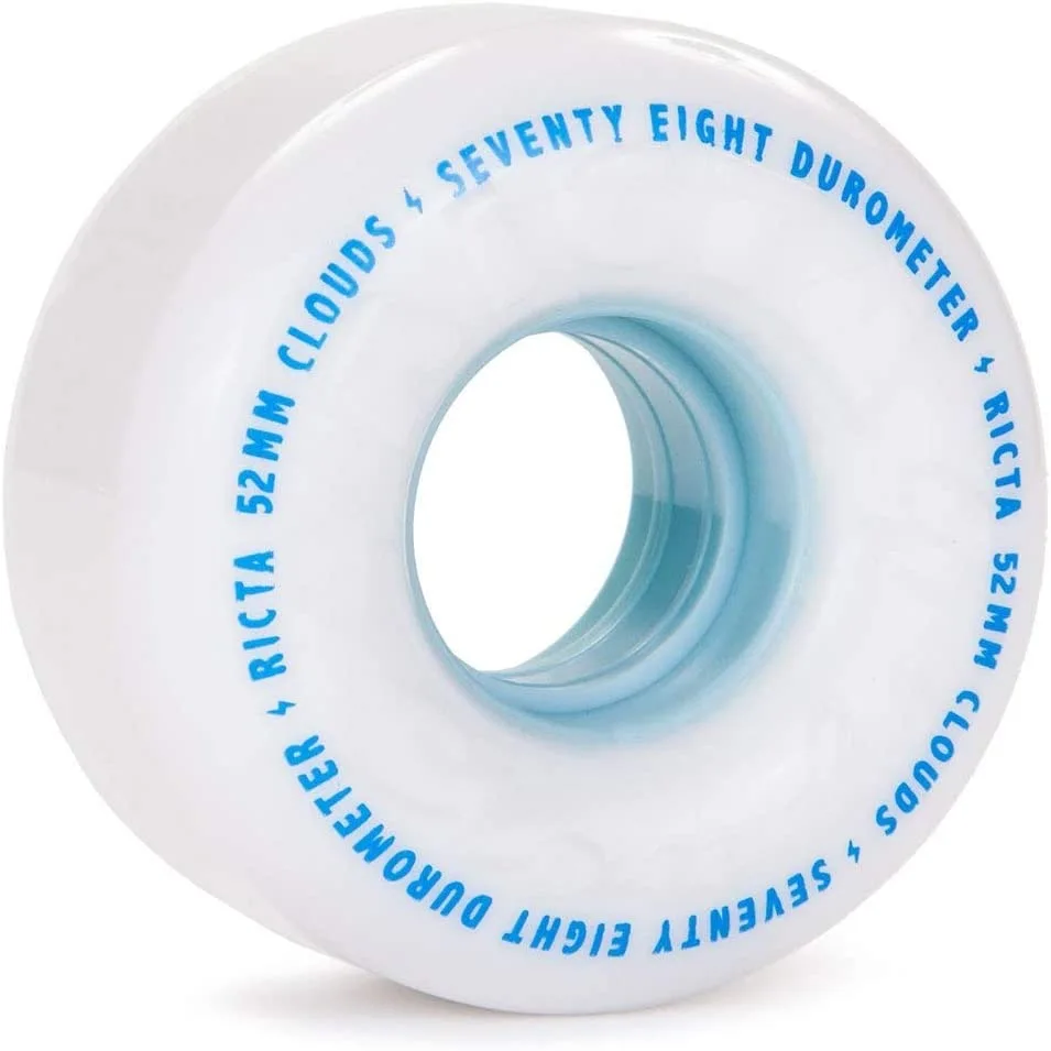best RICTA 60mm Clouds White 78a Skateboard Wheels for rough roads
